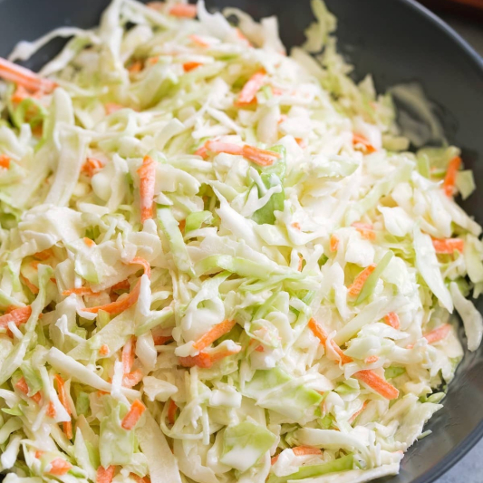Coleslaw (Sweet and Creamy Dressing)