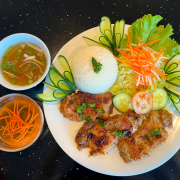 C1. Lemongrass Chicken on Rice (Cơm Gà Nướng Xả)