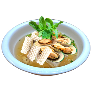 16. Prawns, Mussels, and Squid Vermicelli Soup