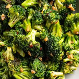 E6. Broccoli with Garlic Sause