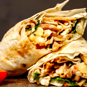 Barak&rsquo;s Chicken Shawarma Wrap Full Meat