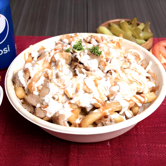 Barak's Chicken Shawarma Poutine Bowl
