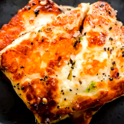 Pan Fried Halloumi by The Slice