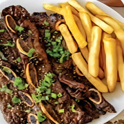 Beef Ribs with Fries