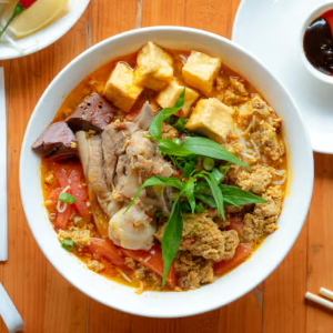 Tomato & Crab Noodle Soup (Bun Rieu)