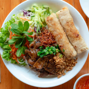 Pork Satay & Spring Roll Vermicelli