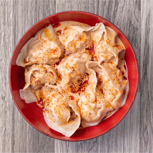 Wonton sauce s&eacute;same / Sesame Sauce Wonton / 麻酱拌馄饨