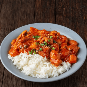 Dak-Galbi (Spicy Stir-Fried Chicken)