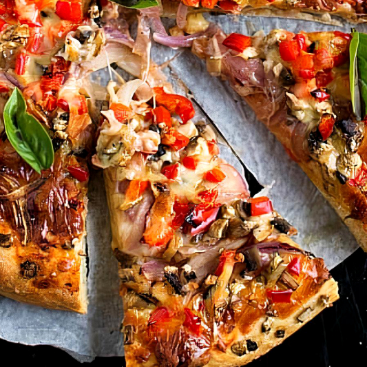 Indian Style Veggie Pizza