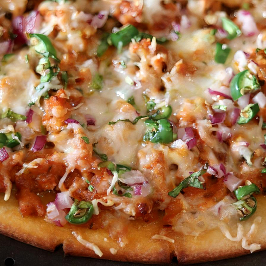 Indian Style Chicken Pizza