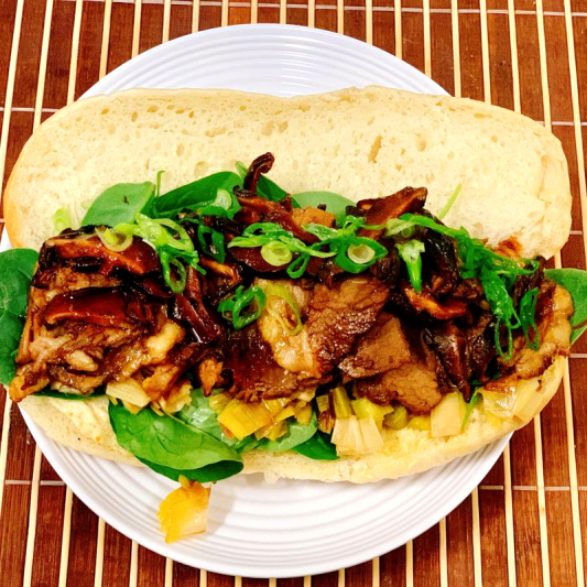 Brisket Teriyaki Sandwich