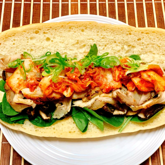 Kimchi Porchetta Sandwich