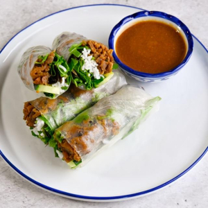 Grilled Pork Spring Rolls