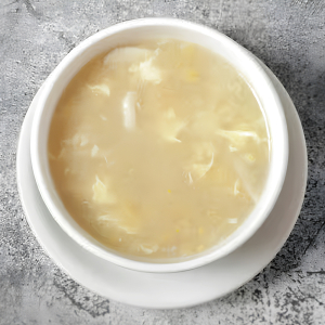 Potages au poulet hach&eacute; et au ma&iuml;s / Minced Chicken Corn Soup