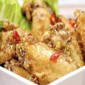 Fish Sauce Lime Wings with Rice