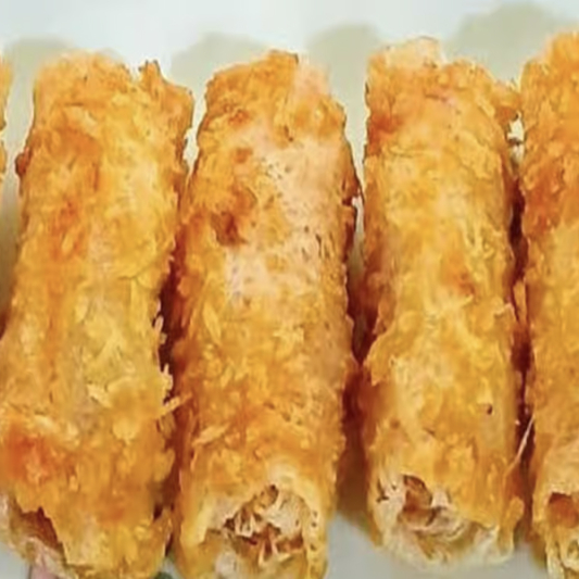Crispy Cheesy Seafood Eggrolls  (5 Rolls)