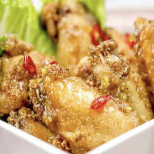 Fish Sauce Lime Wings with Rice
