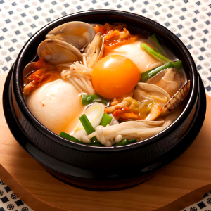 Soft Tofu Soup with Seafood