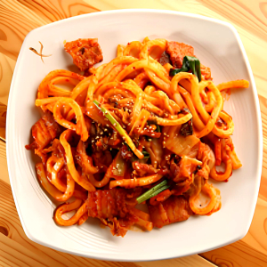 Stir-Fried Kimchi with Udon