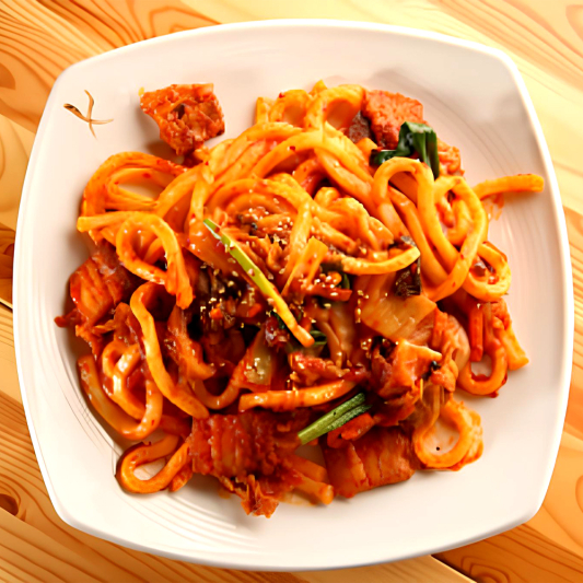 Stir-Fried Kimchi with Udon