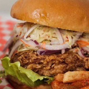 Honey Garlic Chicken Burger & Original Fries