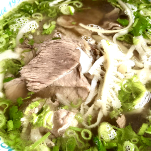 18. House Special Noodle Soup with Well-Done Flank, Fatty Brisket, Tendon, and Tripe