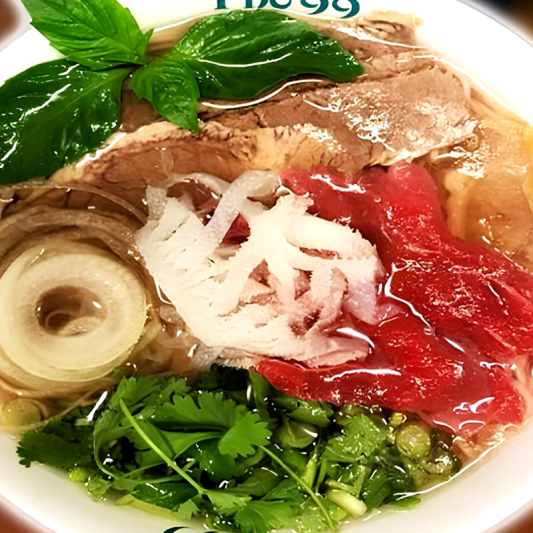 17. House Special Noodle Soup with Steak, Well-Done Flank, Fatty Brisket, Tendon, and Tripe