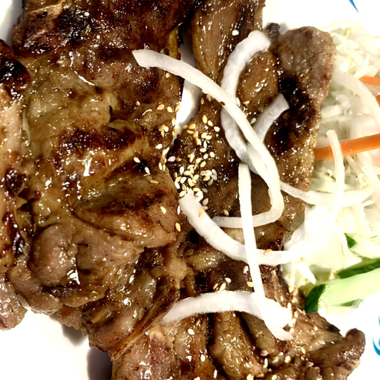 61. Rice with Grilled Lemongrass Pork Chop