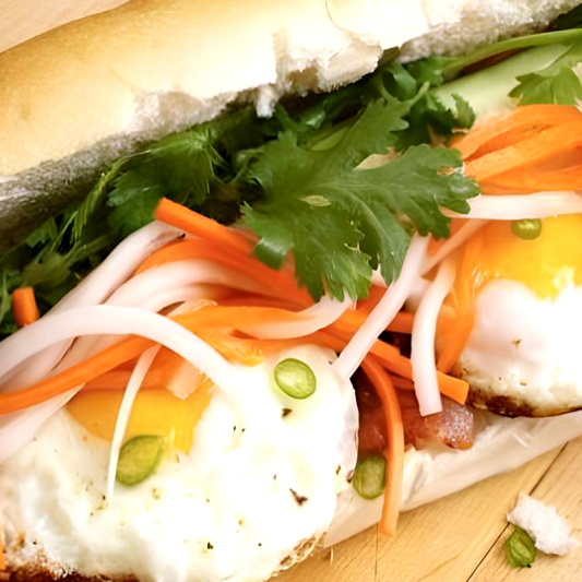 48. Eggs Omelette Banh Mi