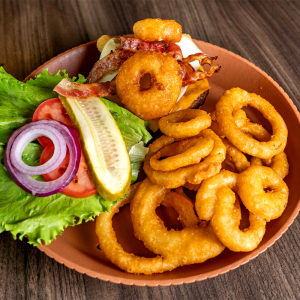 Loaded Burger with Side