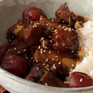 Pork Ribs with Sweet and Sour Sauce with Rice and Vegetables 糖醋小排饭