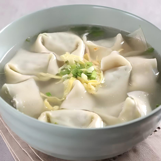 Shanghai Style Shepherd's Purse Wonton (10 pcs) 上海荠菜肉大馄饨 (Box) (10个)