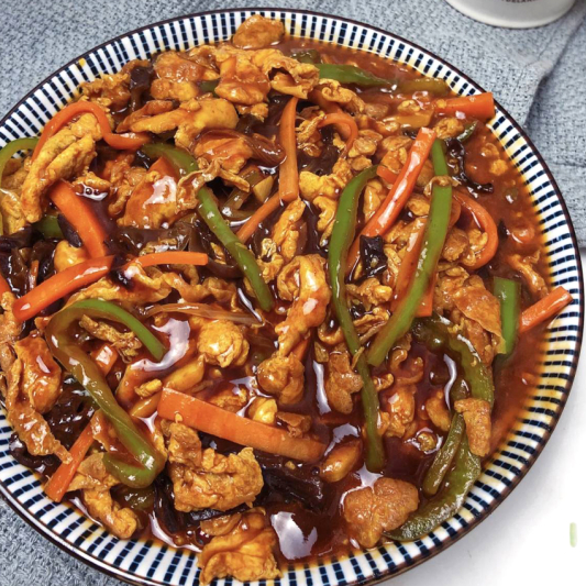 Yu Xiang (Fish-Fragrant) Egg Rice 鱼香鸡蛋盖饭