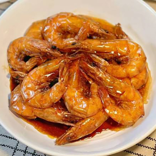 Shanghai Style Stir-Fried Prawns in Soy Sauce 本帮油爆虾