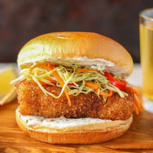 Battered Haddock Burger