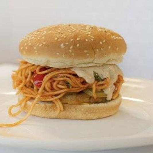 Aloo Tikki Noodle Burger