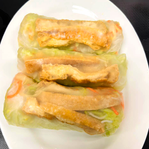 7. Tofu & Vegetarian Salad Rolls (3 pcs)
