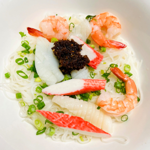 43. Spicy Satay Seafood Rice Noodle Soup