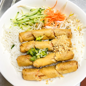 64. Vegetarian Spring Rolls on Rice Vermicelli