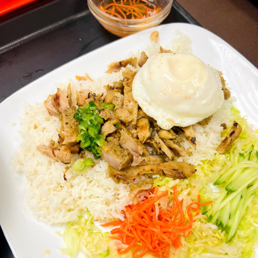 50. Grilled Lemongrass Chicken & Fried Egg on Steamed Rice