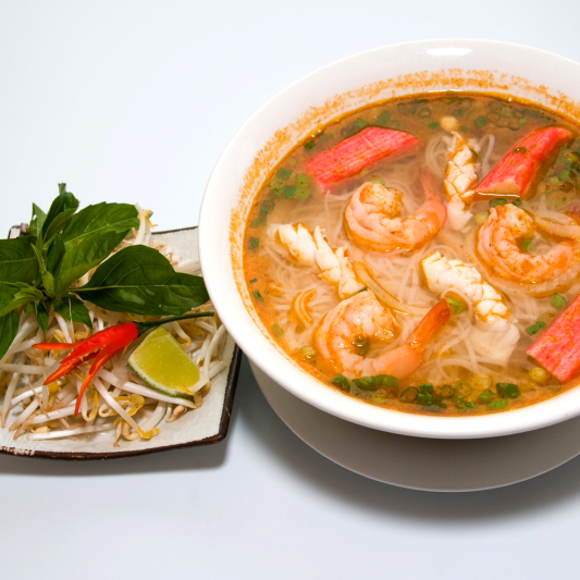 32. Seafood Satay Noodle Soup