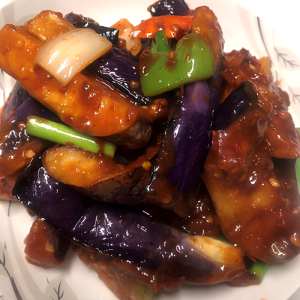 Eggplant with Hot Garlic Sauce