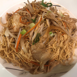 Pork Fried Noodles (Lo Mein)