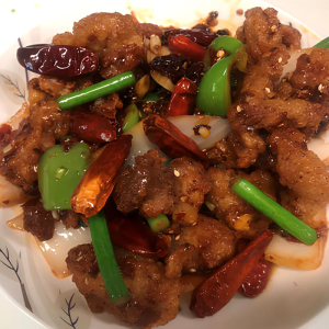 Stir-Fried Chicken with Red Chili