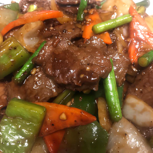 Beef with Black Pepper Sauce