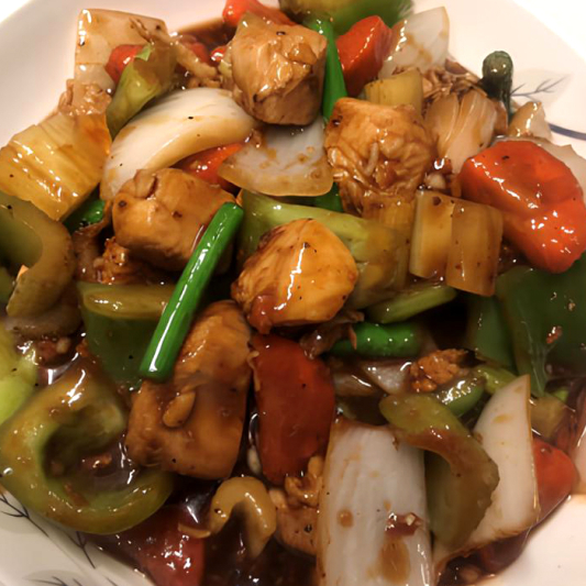 Chicken with Black Pepper Sauce