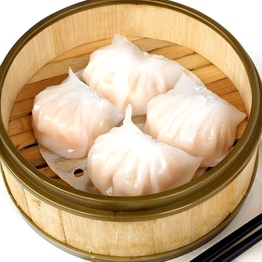 D23. Deluxe Shrimp Dumplings (4 pcs) 晶瑩蝦餃皇 
