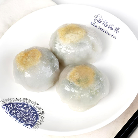 M27. Pan Fried Pork & Chives Dumplings (3 pcs) 香煎韭菜果