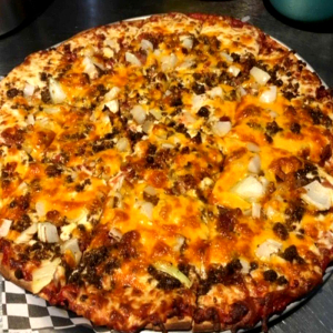 Bacon Double Cheeseburger Pizza