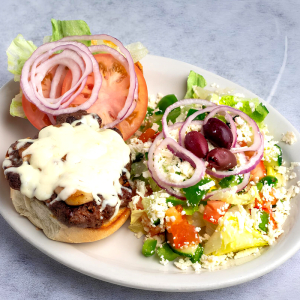 Mozzarella Mushroom Burger